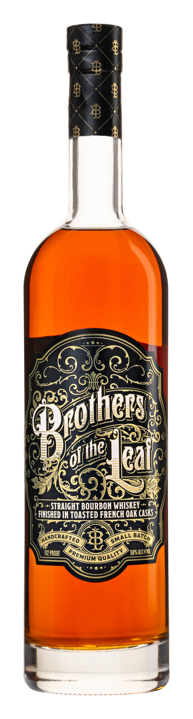 Brothers of the Leaf Straight Bourbon Whiskey Finished in Toasted French Oak Casks