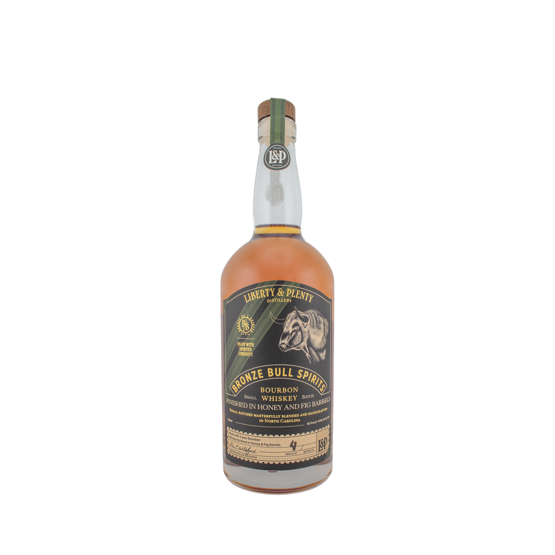 Bronze Bull Bourbon finished in Honey & Fig barrels