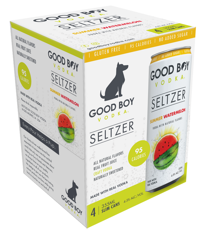 Good Boy Vodka Cocktail - Summer Watermelon 4pk