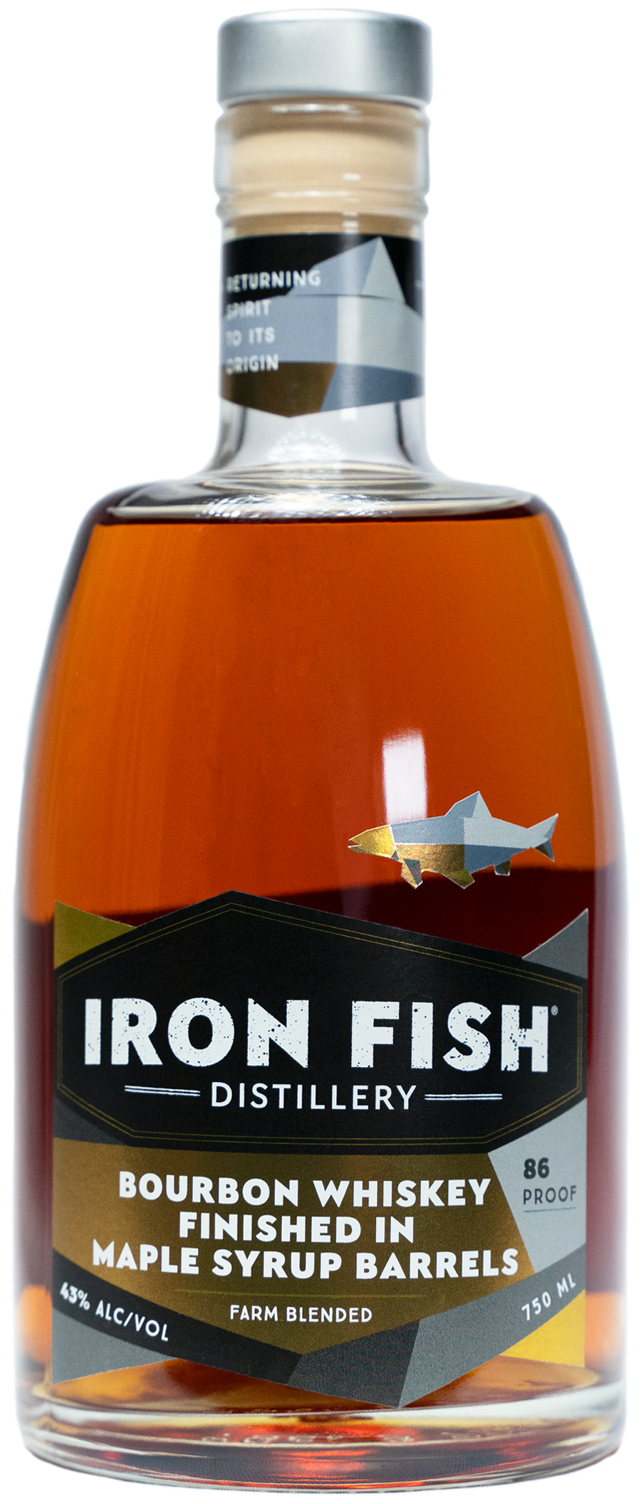 Iron Fish Bourbon Whiskey Finished in Maple Syrup Barrels