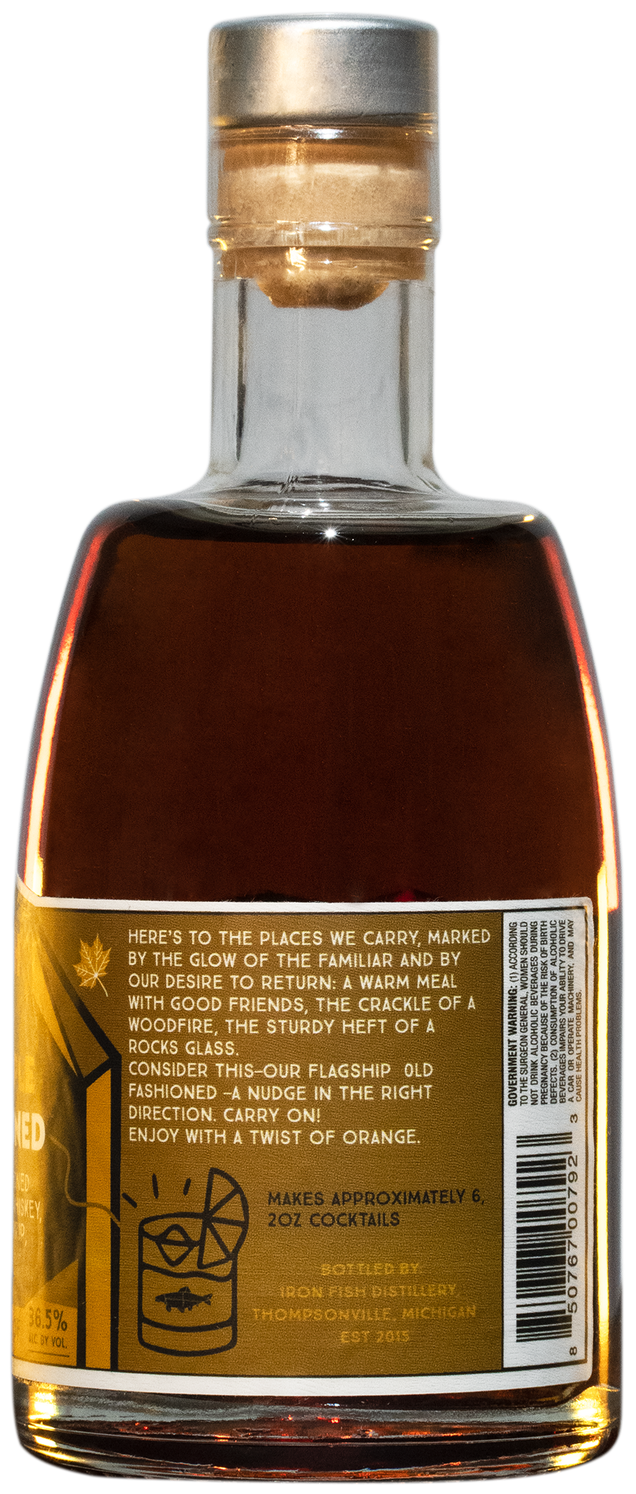 Iron Fish Salted Maple Old Fashioned (375ml)