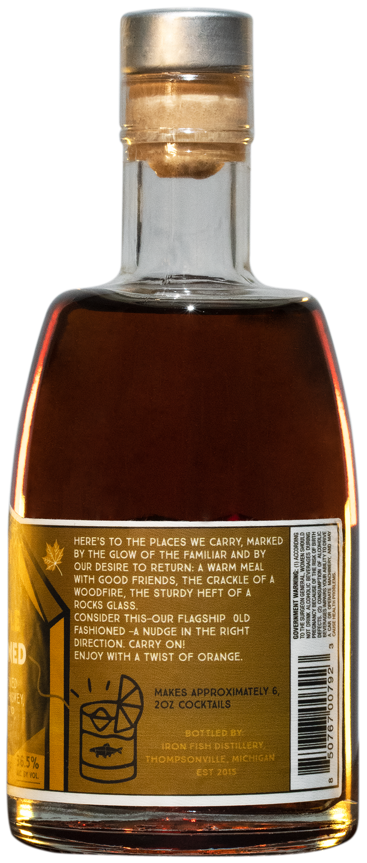 Iron Fish Salted Maple Old Fashioned (375ml)