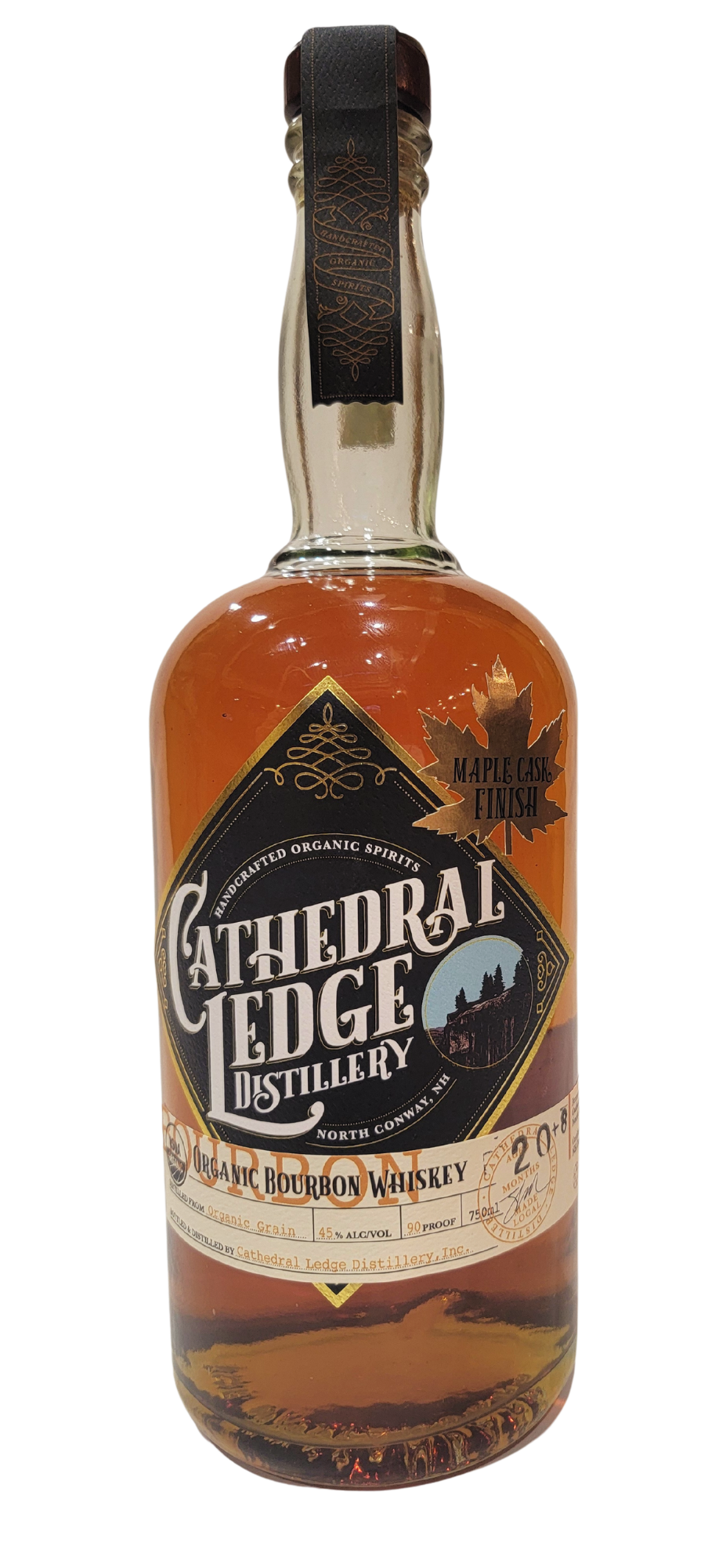 Cathedral Ledge Maple Cask Finished Organic Bourbon