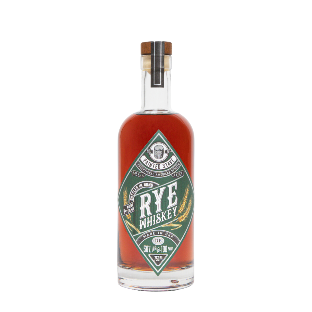 Painted Stave Bottled in Bond Maryland Style Rye Whiskey