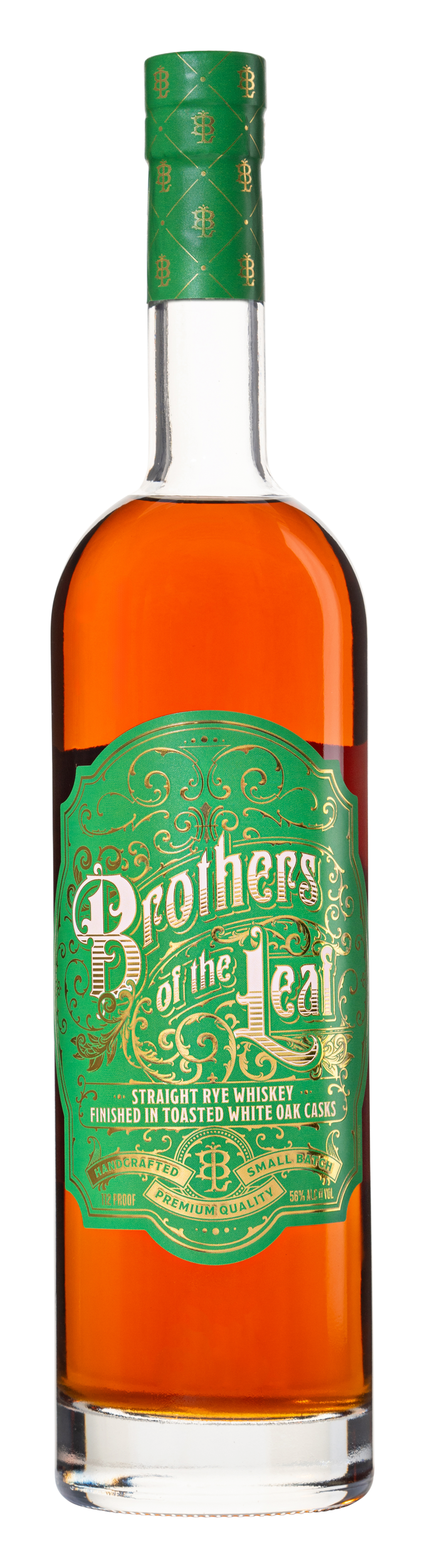 Brothers of the Leaf Straight Rye Whiskey Finished in Toasted White Oak Casks