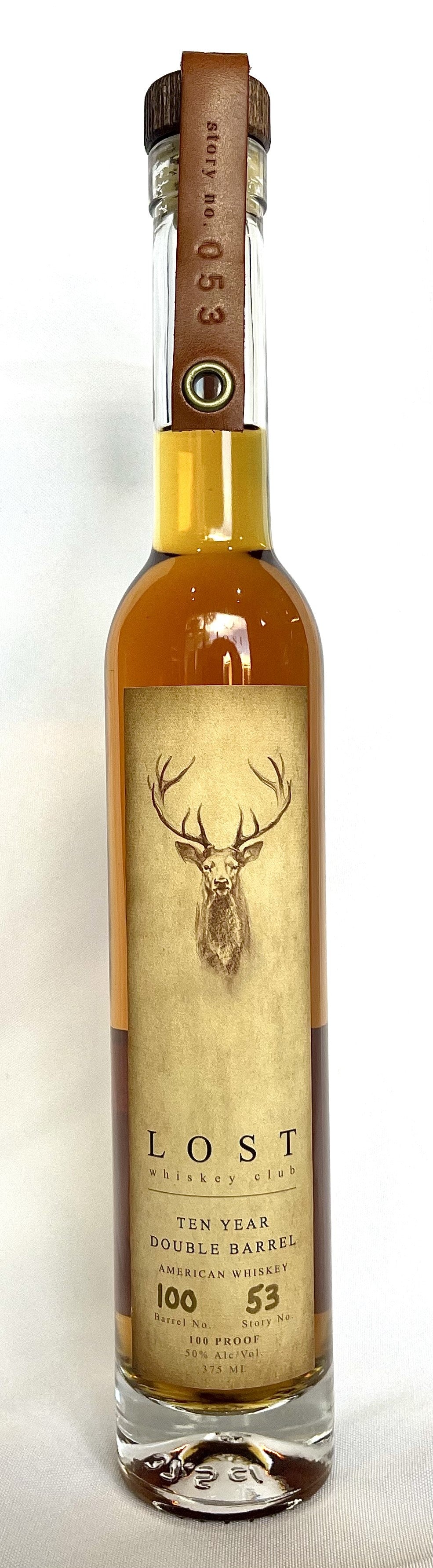 Lost Whiskey Club 10 year Double Barrel American Whiskey